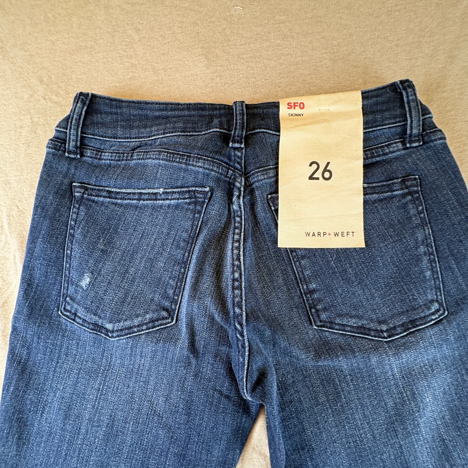 New Warp + Weft Luxsculpt Jeans 26 San Francisco Skinny Raw Hem — image 5 of 8